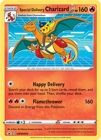 Special Delivery Charizard - Sword & Shield Promo SWSH075 - Promo