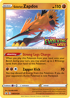 Galarian Zapdos - Sword & Shield Promo SWSH124 - Promo