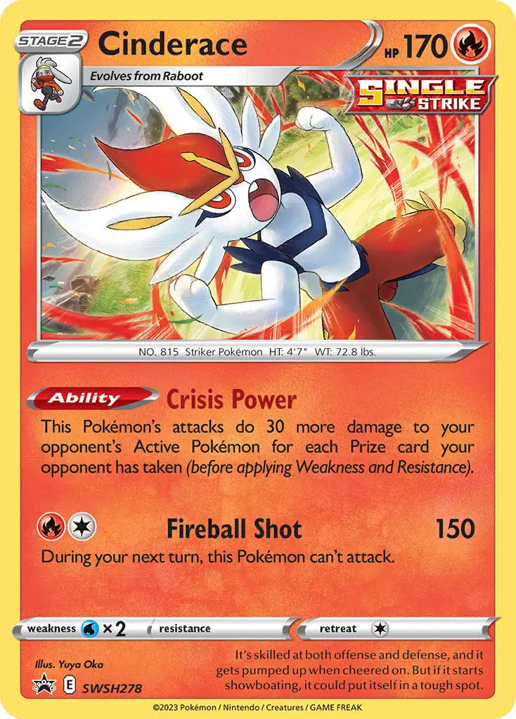 Cinderace - Sword & Shield Promo SWSH278 - Promo