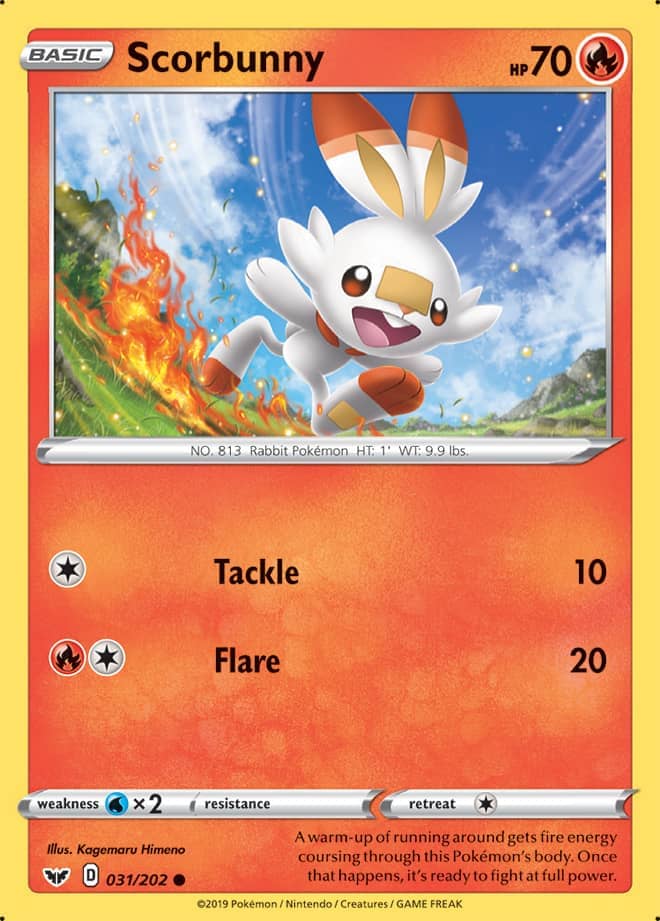 Scorbunny - Sword & Shield Base 031/202 - Common