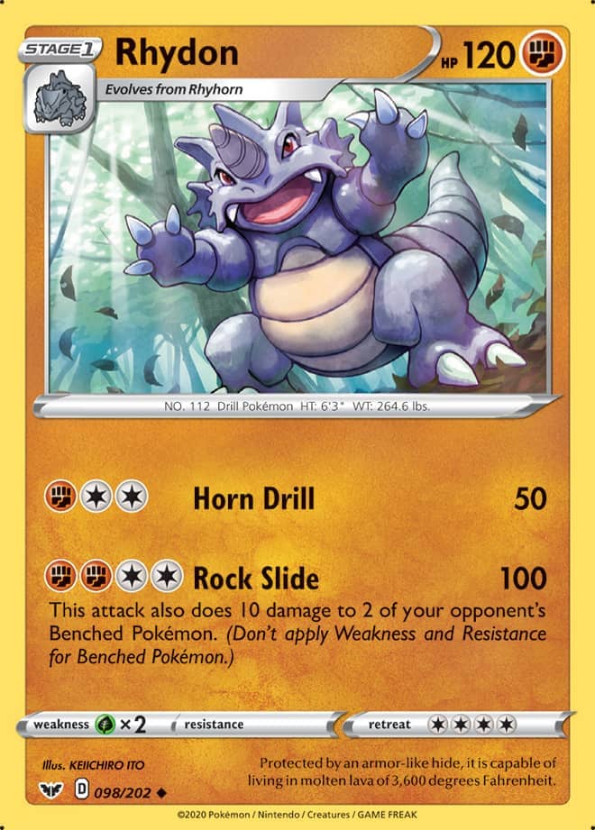 Rhydon - Sword & Shield Base 098/202 - Uncommon