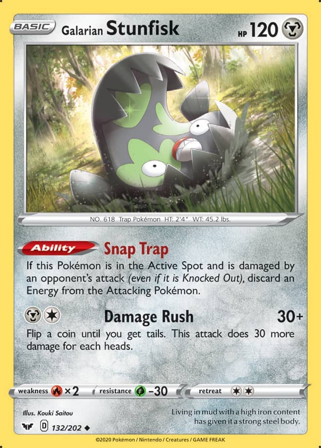 Galarian Stunfisk - Sword & Shield Base 132/202 - Uncommon