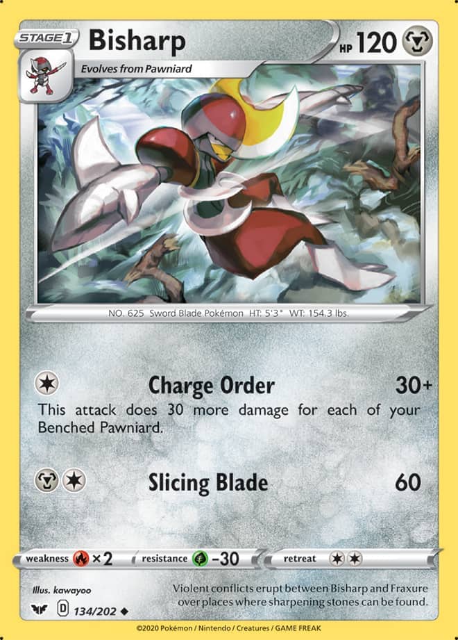 Bisharp - Sword & Shield Base 134/202 - Uncommon
