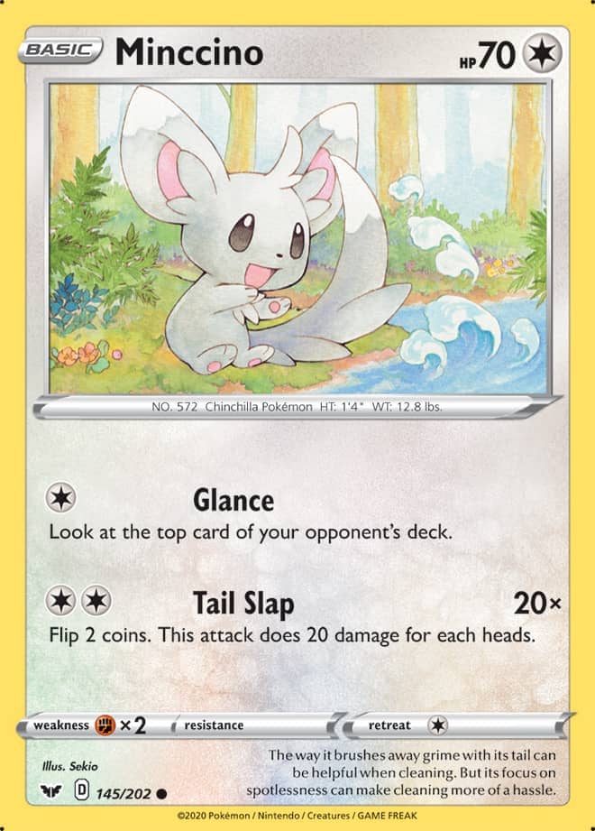 Minccino - Sword & Shield Base 145/202 - Common