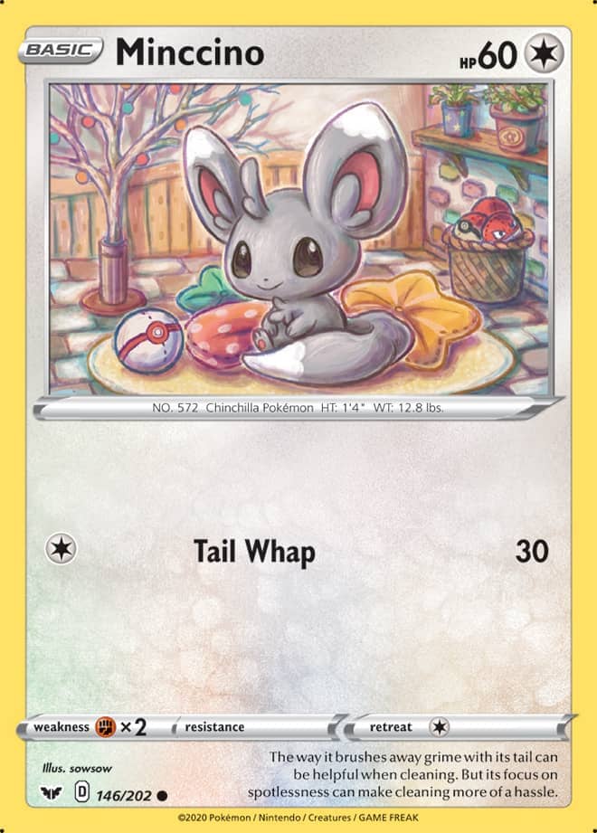 Minccino - Sword & Shield Base 146/202 - Common