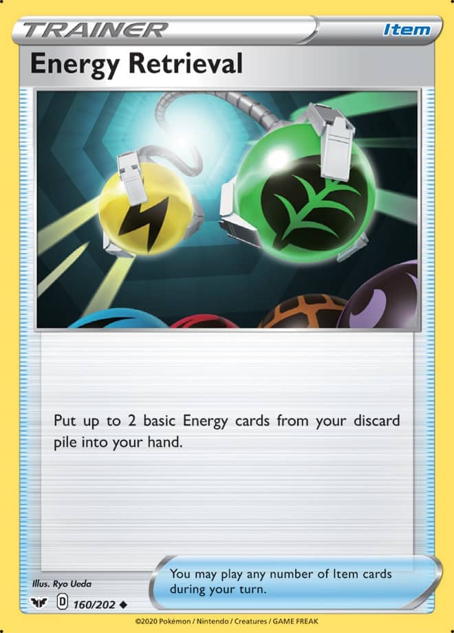Energy Retrieval - Sword & Shield Base 160/202 - Uncommon