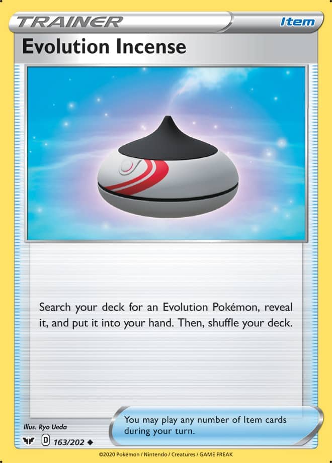 Evolution Incense - Sword & Shield Base 163/202 - Uncommon