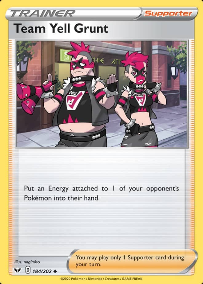 Team Yell Grunt - Sword & Shield Base 184/202 - Uncommon
