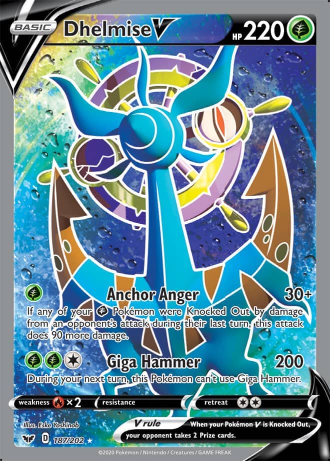 Dhelmise V - Sword & Shield Base 187/202 - Full Art