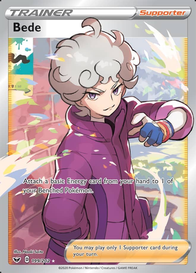 Bede - Sword & Shield Base 199/202 - Full Art