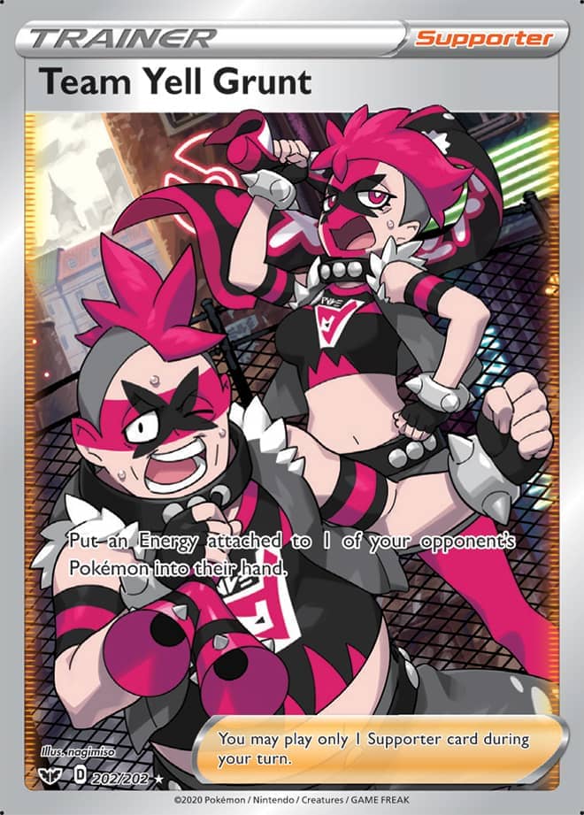 Team Yell Grunt - Sword & Shield Base 202/202 - Full Art