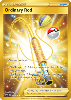 Ordinary Rod - Sword & Shield Base 215/202 - Secret Rare