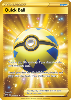 Quick Ball - Sword & Shield Base 216/202 - Secret Rare