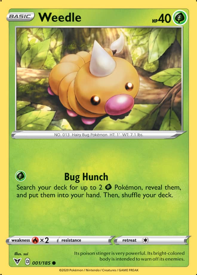 Weedle - Vivid Voltage 001/185 - Common