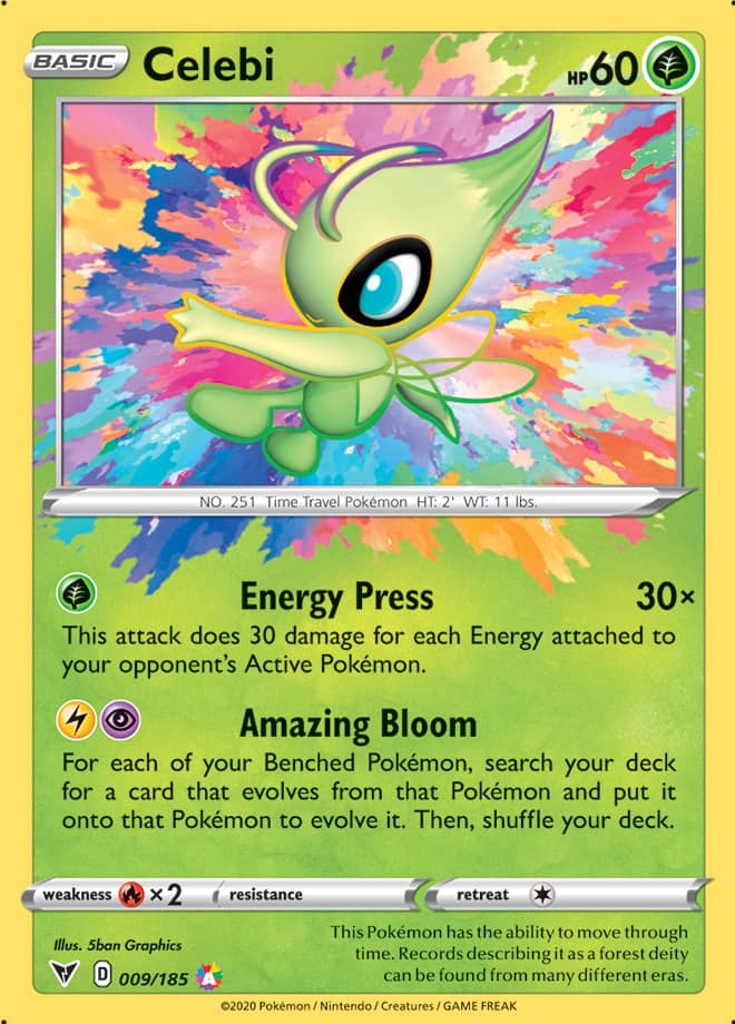 Celebi - Vivid Voltage 009/185 - Amazing Rare