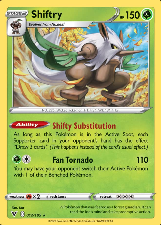 Shiftry - Vivid Voltage 012/185 - Rare