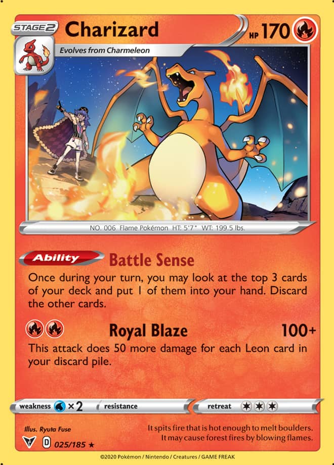 Charizard - Vivid Voltage 025/185 - Rare