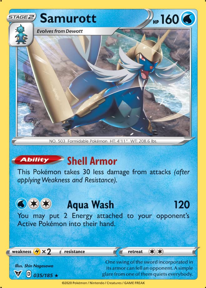 Samurott - Vivid Voltage 035/185 - Rare