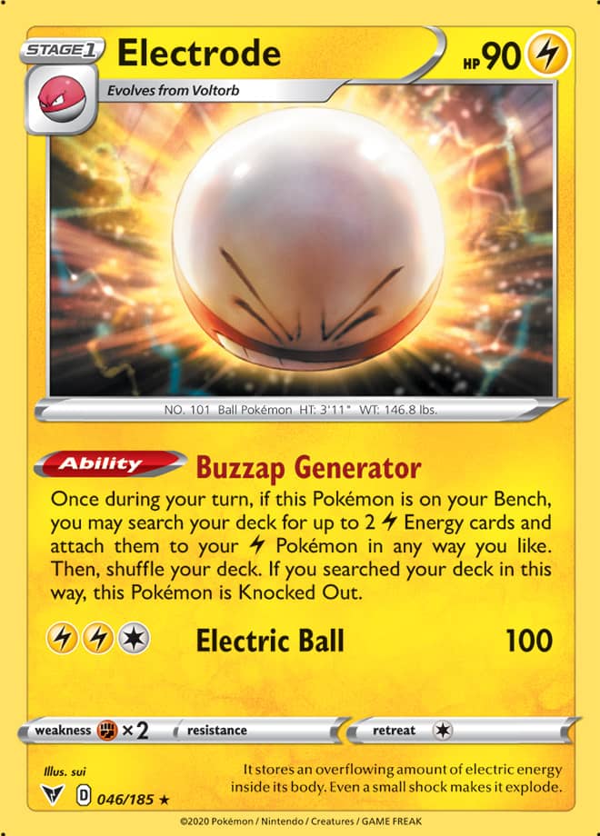 Electrode - Vivid Voltage 046/185 - Rare Holo