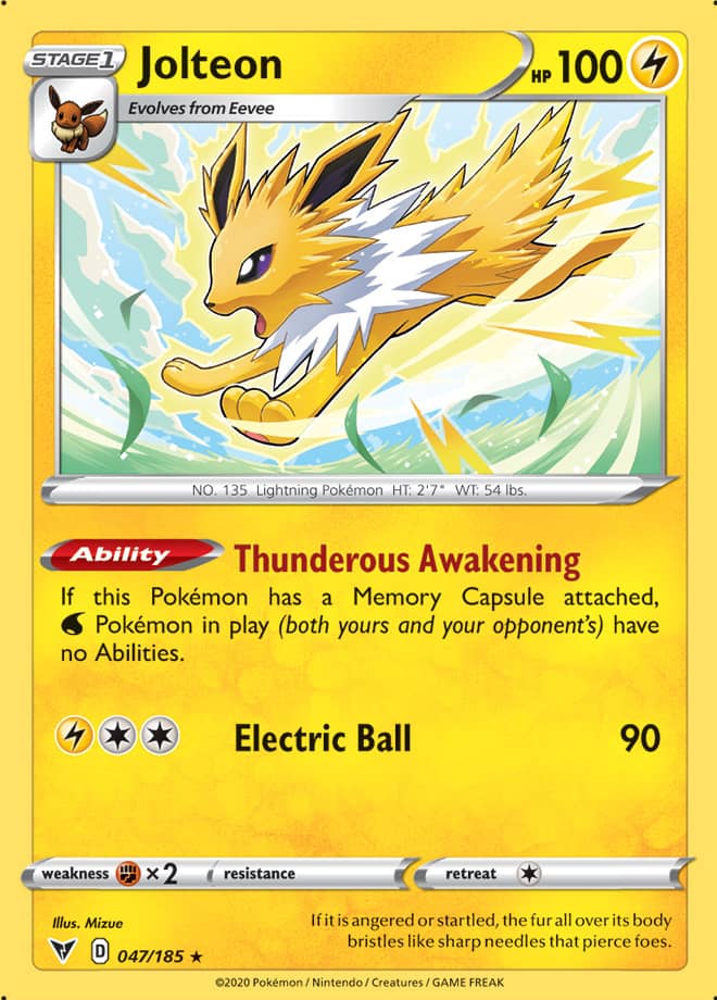 Jolteon - Vivid Voltage 047/185 - Rare