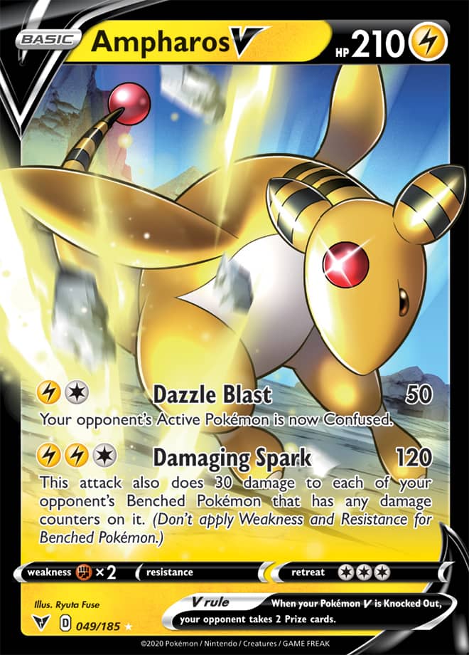 Ampharos V - Vivid Voltage 049/185 - Ultra Rare