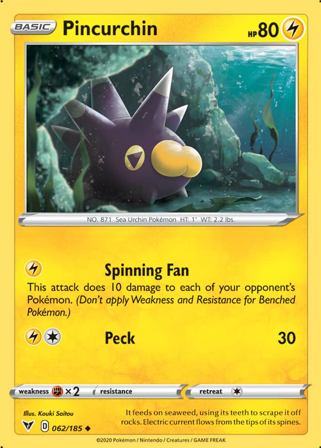 Pincurchin - Vivid Voltage 062/185 - Uncommon