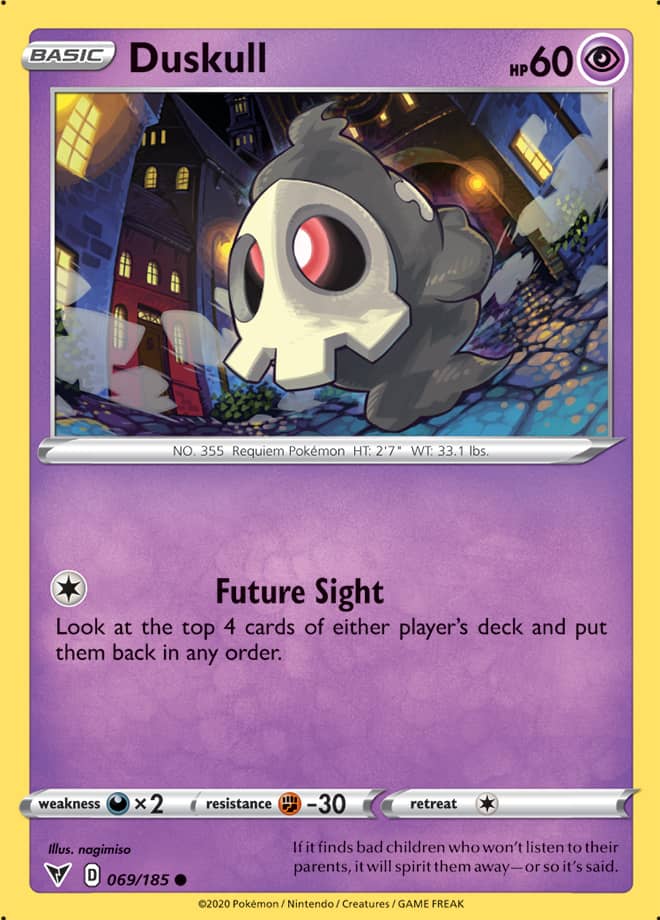 Duskull - Vivid Voltage 069/185 - Common