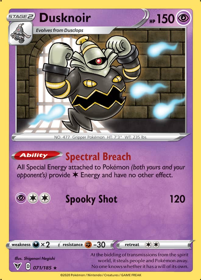 Dusknoir - Vivid Voltage 071/185 - Rare Holo