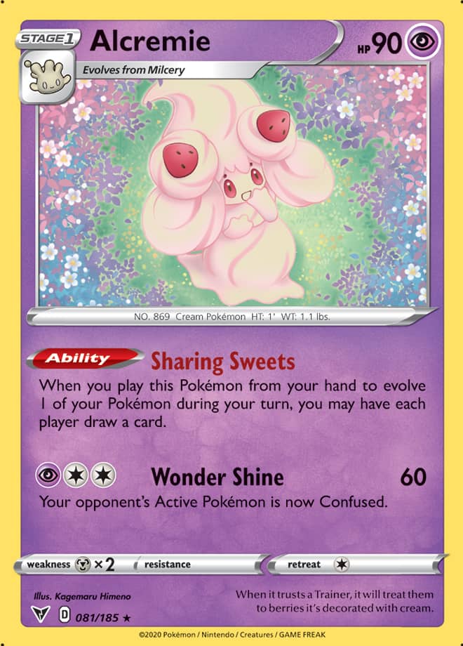 Alcremie - Vivid Voltage 081/185 - Rare