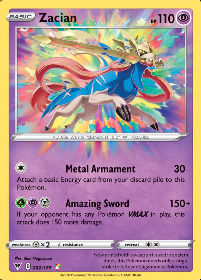 Zacian - Vivid Voltage 082/185 - Amazing Rare
