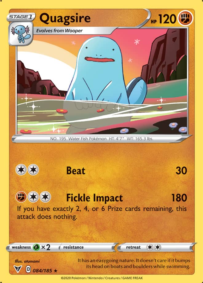 Quagsire - Vivid Voltage 084/185 - Rare