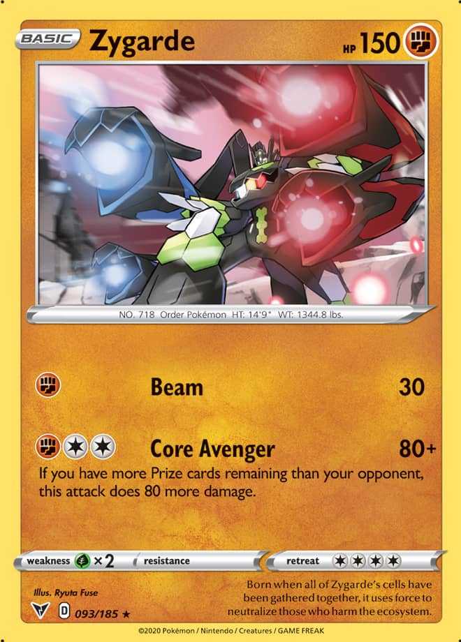 Zygarde - Vivid Voltage 093/185 - Rare Holo