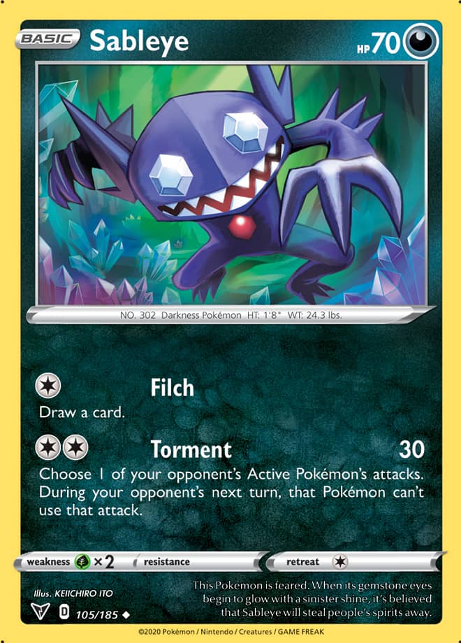 Sableye - Vivid Voltage 105/185 - Uncommon