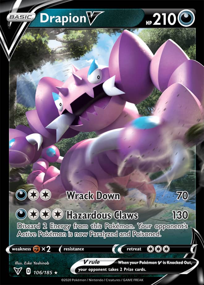 Drapion V - Vivid Voltage 106/185 - Ultra Rare