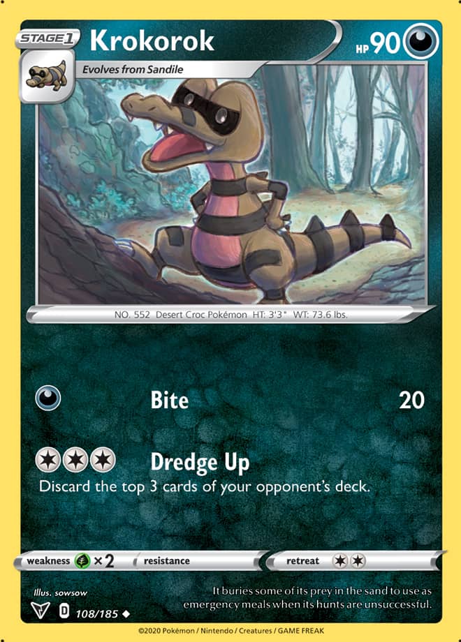 Krokorok - Vivid Voltage 108/185 - Uncommon