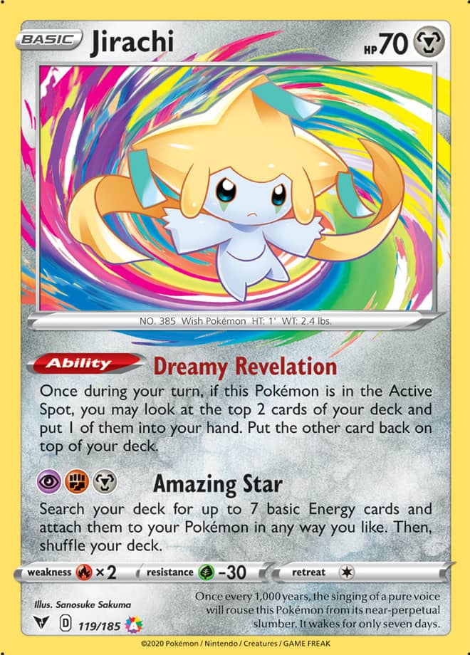 Jirachi - Vivid Voltage 119/185 - Amazing Rare