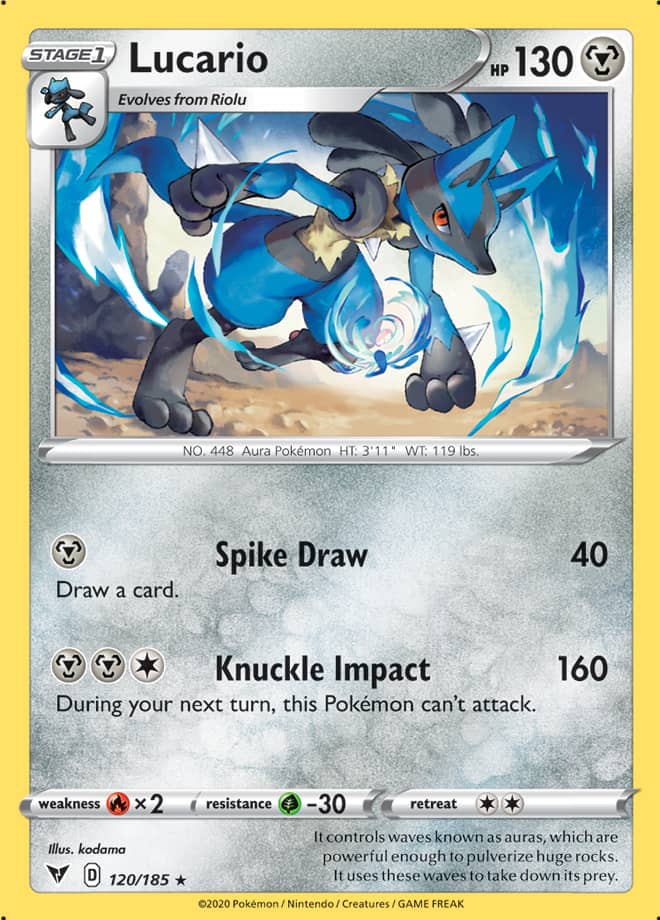 Lucario - Vivid Voltage 120/185 - Rare