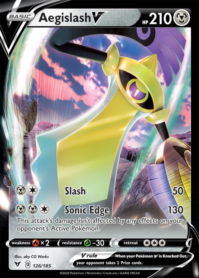 Aegislash V - Vivid Voltage 126/185 - Ultra Rare