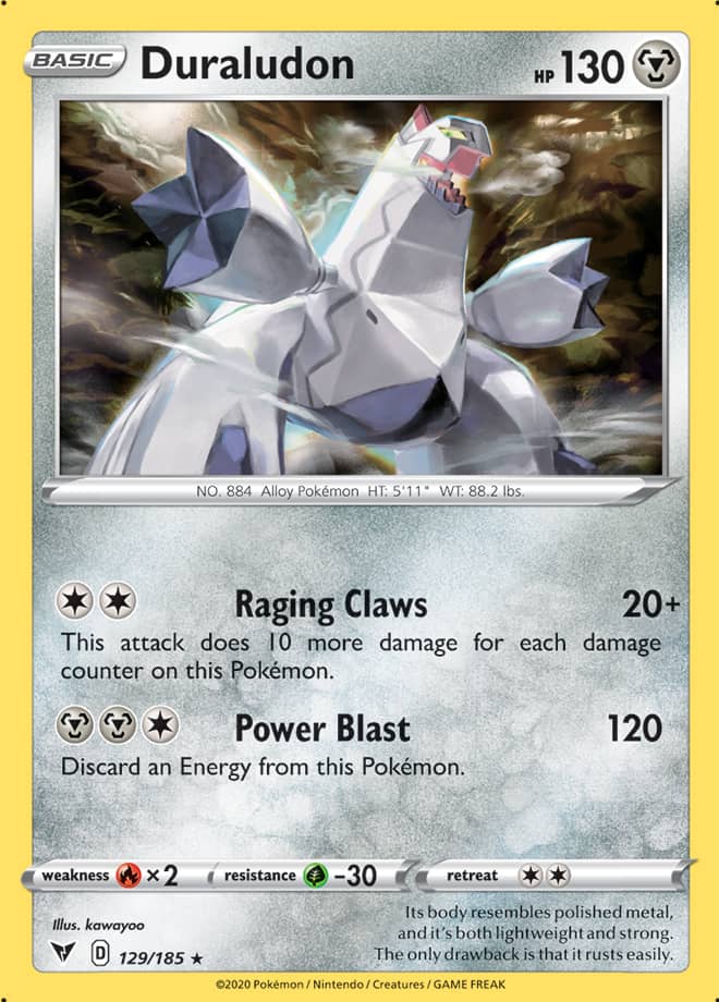 Duraludon - Vivid Voltage 129/185 - Rare Holo