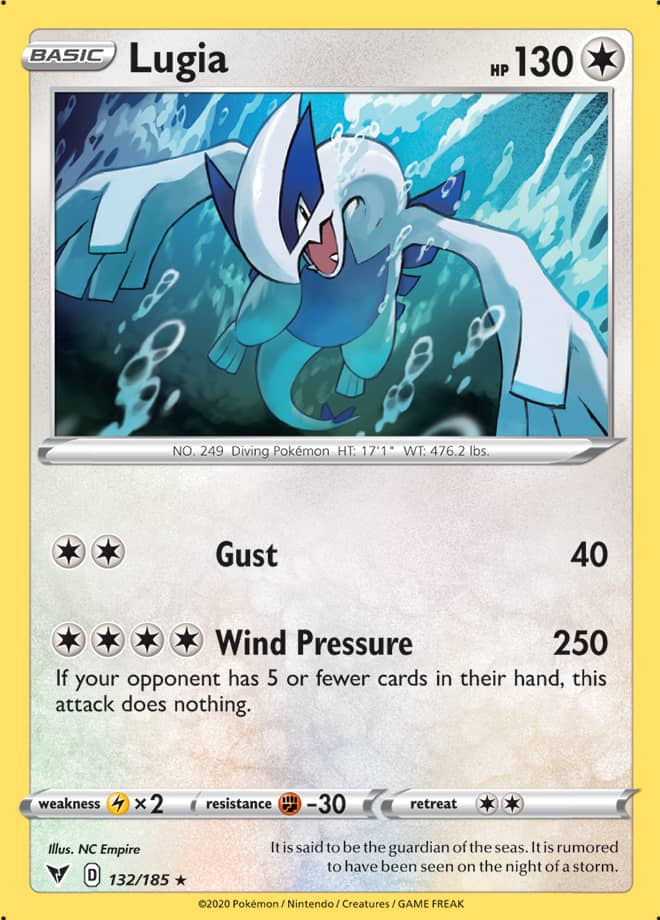 Lugia - Vivid Voltage 132/185 - Rare Holo