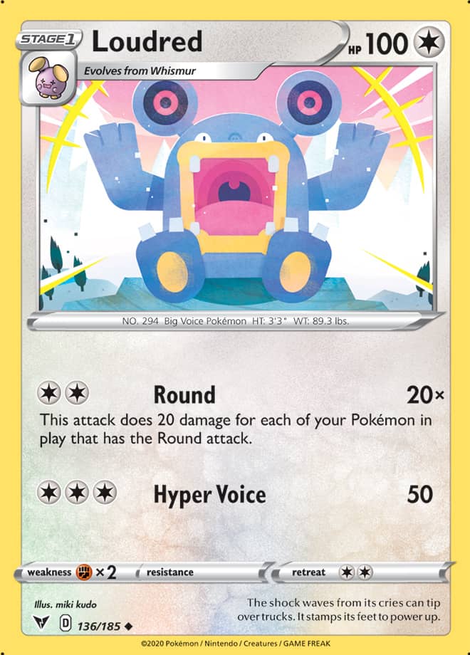 Loudred - Vivid Voltage 136/185 - Uncommon