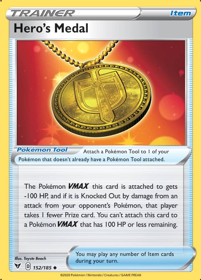 Hero's Medal - Vivid Voltage 152/185 - Uncommon