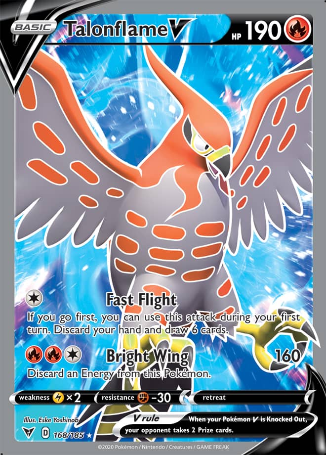 Talonflame V - Vivid Voltage 168/185 - Full Art