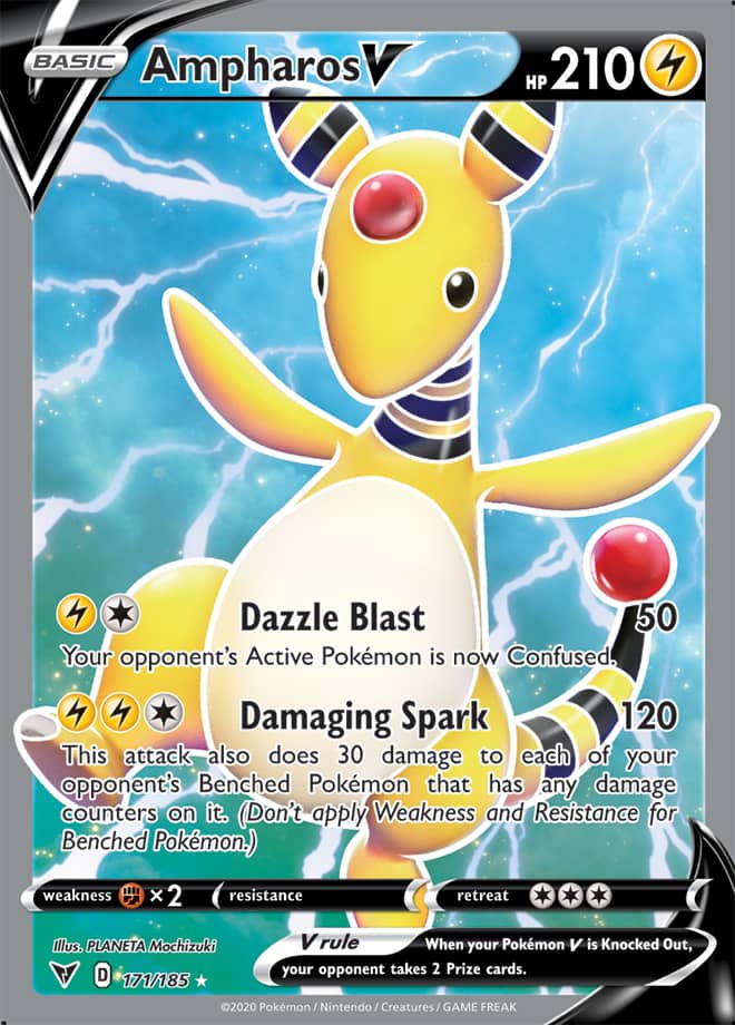 Ampharos V - Vivid Voltage 171/185 - Full Art