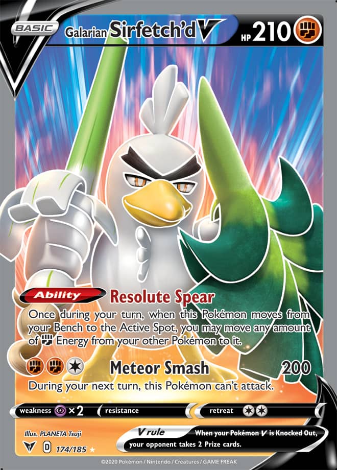 Galarian Sirfetch'd V - Vivid Voltage 174/185 - Full Art