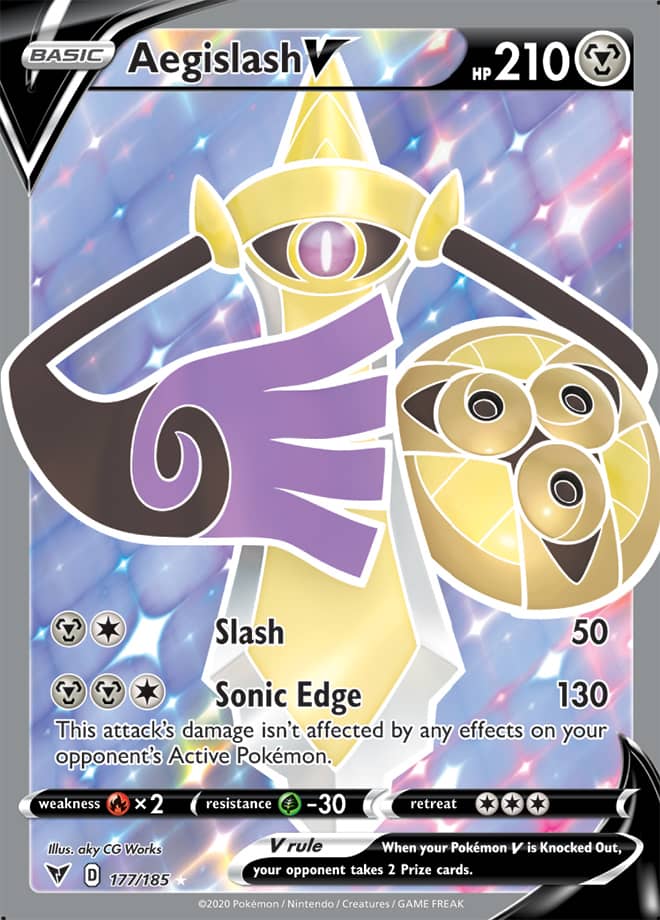 Aegislash V - Vivid Voltage 177/185 - Full Art