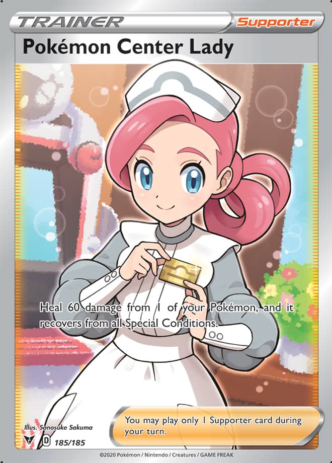 Pokémon Center Lady - Vivid Voltage 185/185 - Full Art