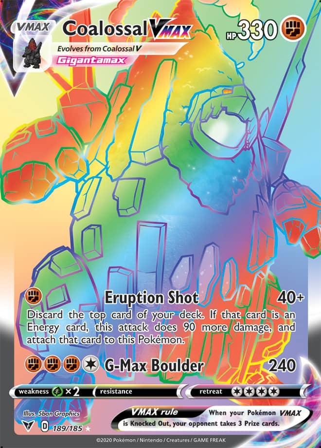 Coalossal VMAX - Vivid Voltage 189/185 - Secret Rare