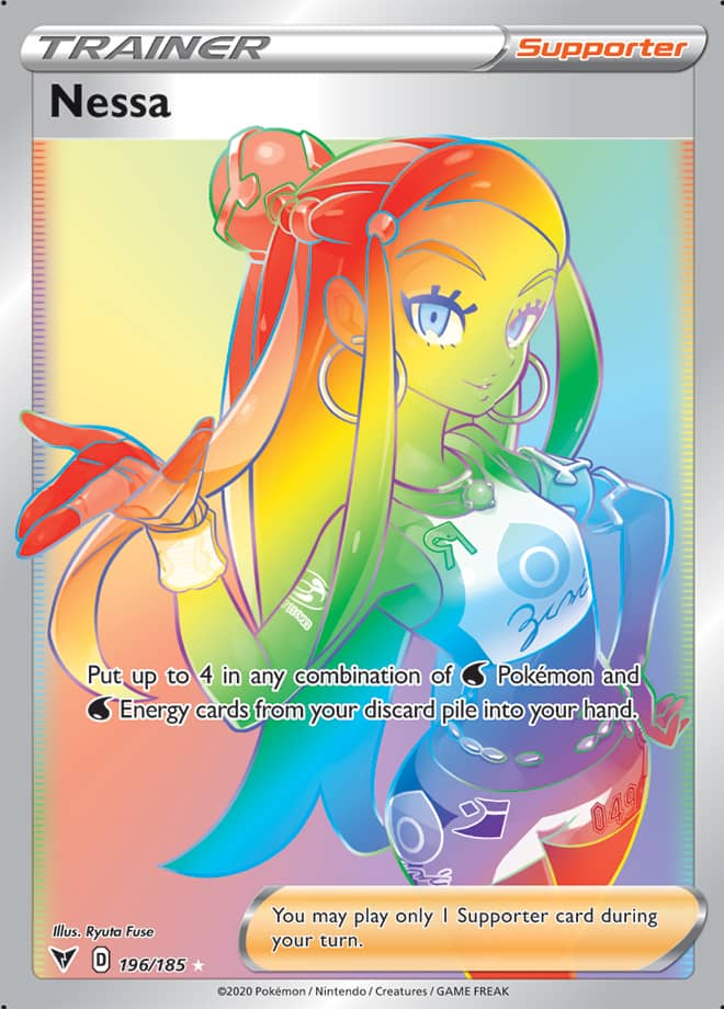 Nessa - Vivid Voltage 196/185 - Secret Rare