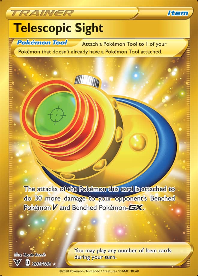 Telescopic Sight - Vivid Voltage 203/185 - Secret Rare